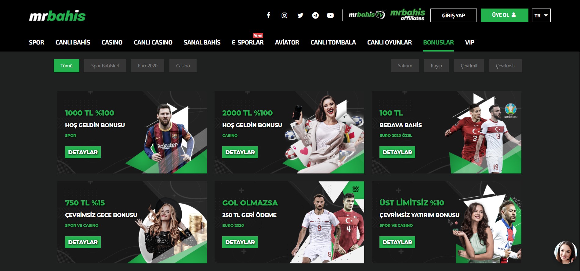 Mrbahis Canlı Bahis Hazır Kuponları