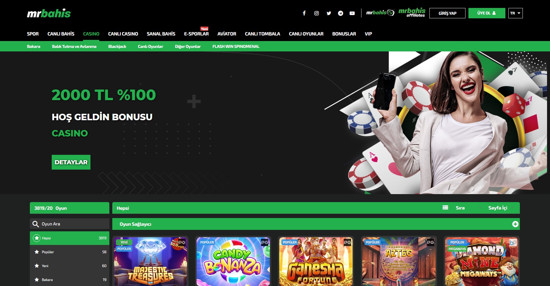 Mrbahis Casino Oyunları