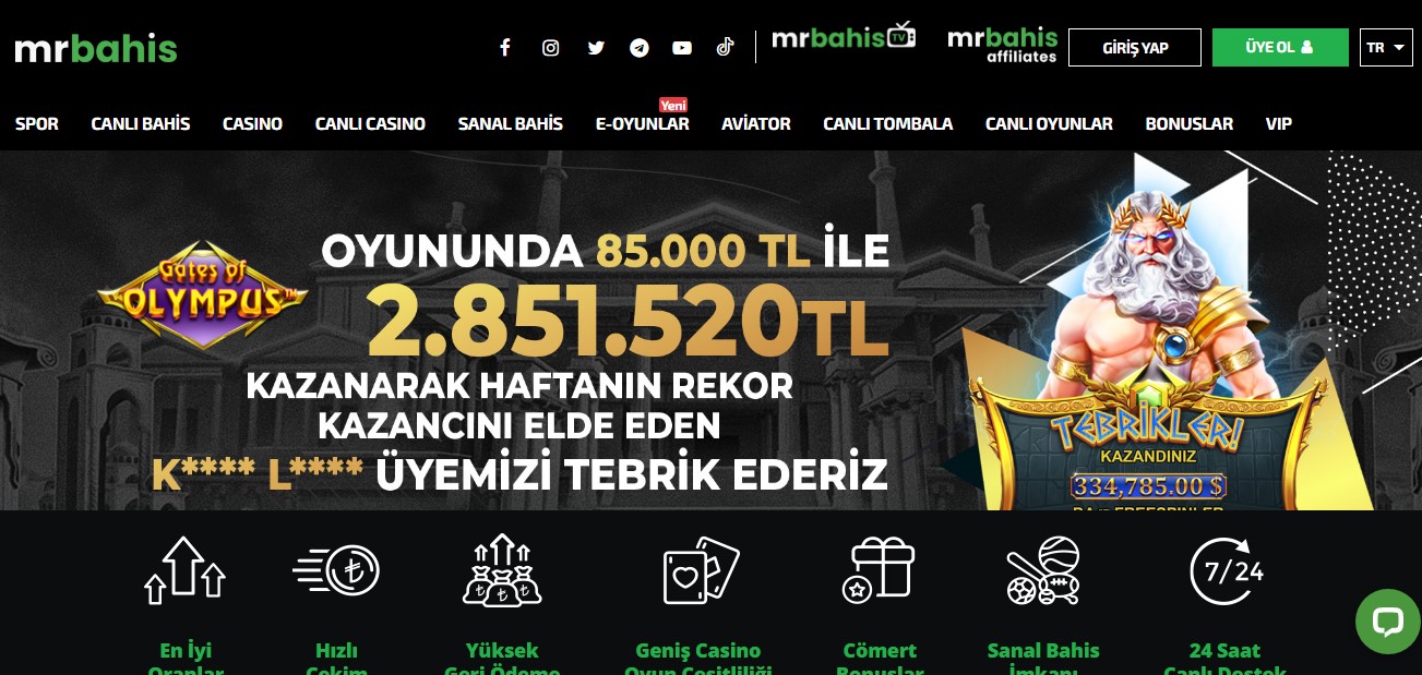 Mrbahis özel bonusları